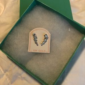 10k Gold drop Earring